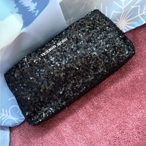 Brand new with tags beautiful little Victoria’s Secret black clutch